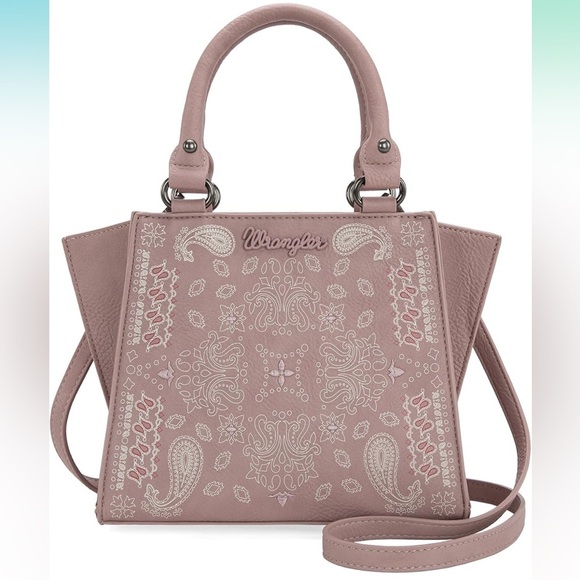 Wrangler Aztec Print Pink Tote Bag – Corral Western Wear Wrangler Pink Satchel bag